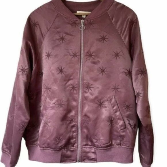 Ballet Core Honey Punch Silky Cardigan Jacket Mauve Women’s Size Medium Spring - Picture 2 of 12